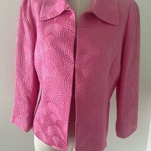 Dana Buchman pink silk jacket -size 4p